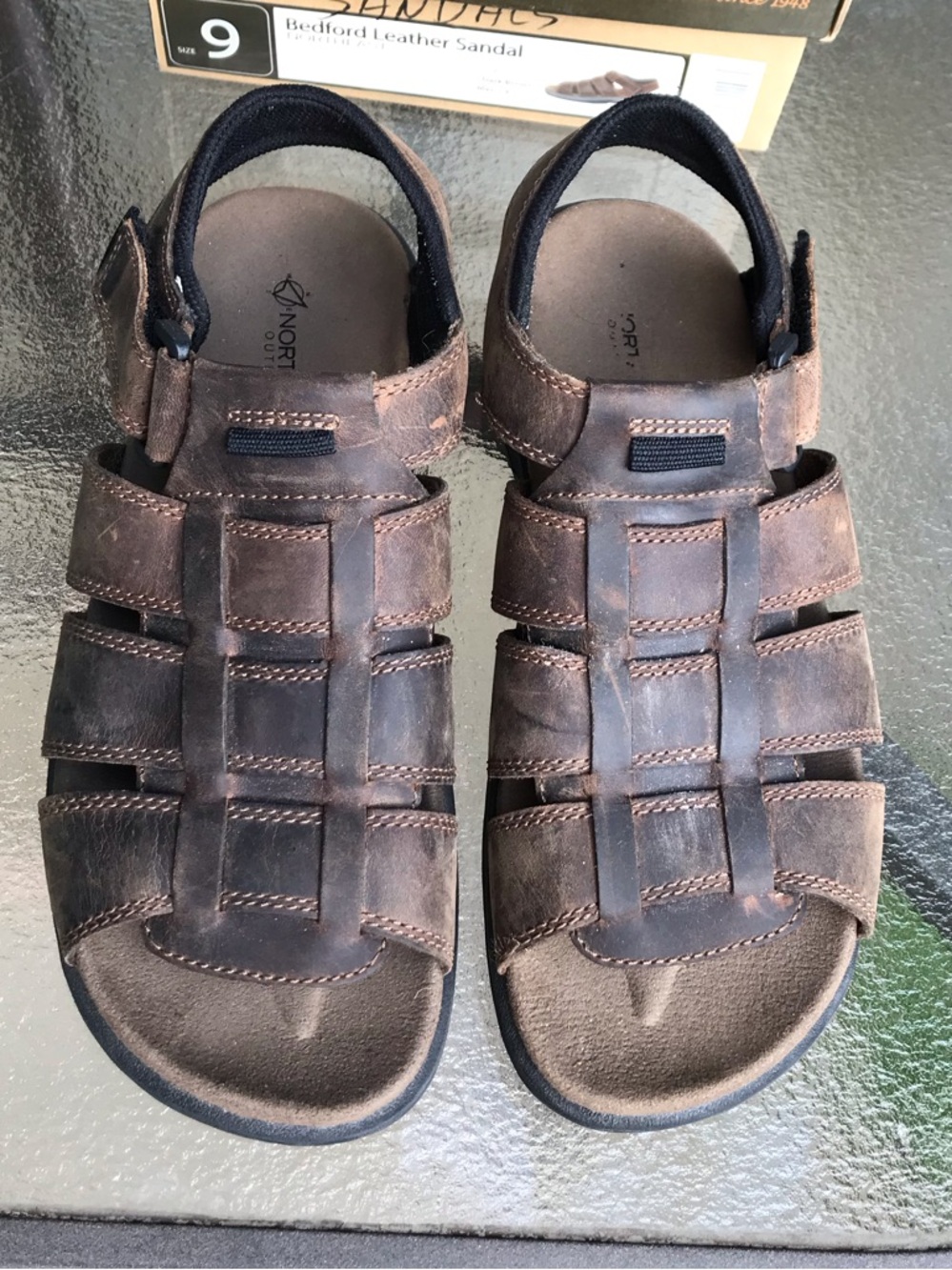 Mens Northeast Outfitters Leather Sandels
